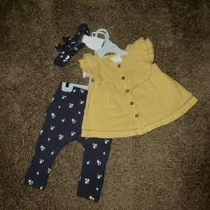 Shabby Chic Baby Girl Top & Legging